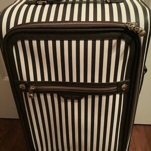 Henri Bendel Centennial Stripe Carry On Wheelie Luggage